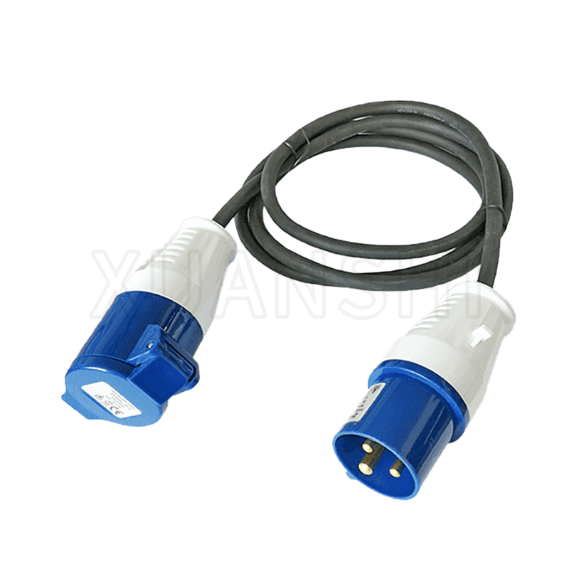 IP44 3-poliges Verlängerungskabel für industrielle Stecker und Buchsen XS-GY002,XS-GY002Z