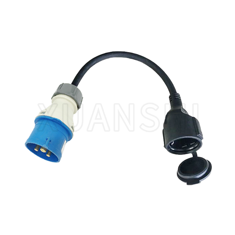 IP44-Industrie-Steckdose mit Schuko-Stecker JL-3Z,XS-GY005Z